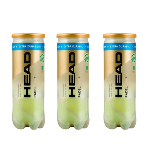 LOT DE 3 TUBES DE BALLES HEAD PADEL PRO S+