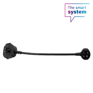 Câble PowerMore, passage de câble à l’opposé du support de batterie