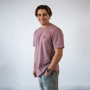 T-shirt coton bio Un Vent Feroce - Rose