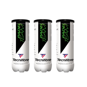 LOT DE 3 TUBES DE BALLES TECNIFIBRE PADEL TEAM