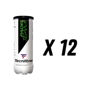 LOT DE 12 TUBES DE BALLES TECNIFIBRE PADEL TEAM