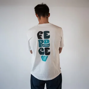 T-shirt coton bio Lefkes Feroce - Bleu