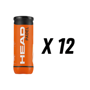 LOT DE 12 TUBES DE BALLES HEAD PADEL TEAM