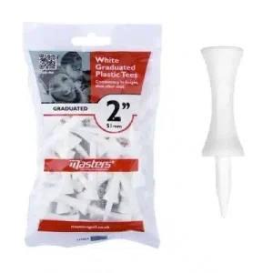 MASTERS Tee étage blanc 51mm sachet de 25