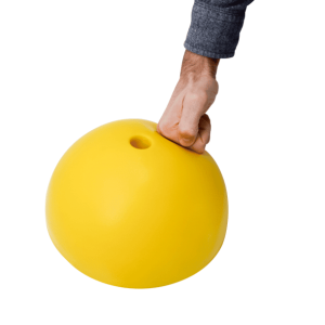 Base de fixation souple pour jalon