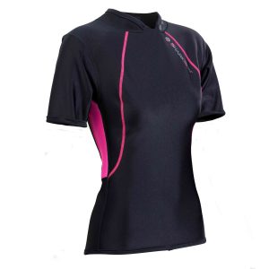 TOP CHILLPROOF MANCHES COURTES FEMME SHARKSKIN