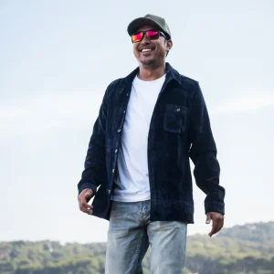 Chemise Saulire velours - Bleu marine