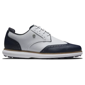 Footjoy Tradition, Dame, Wing Tip, Blanche / Navy