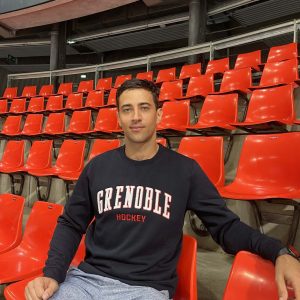 sweat col rond navy Grenoble hockey