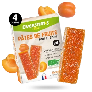 LOT DE 4 PATES DE FRUITS BIO OVERSTIMS ABRICOT