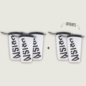 Pack gobelets 3+2 offerts