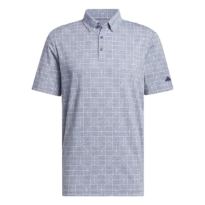 Adidas, Homme, Polo mesh imprimé, Navy White