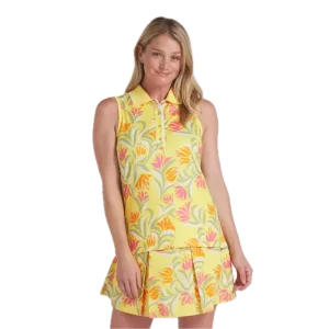 Puma, Polo Dame sans manches, Dani Dazey jaune