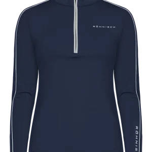 Rohnisch, Pull Amie Brushed Midlayer Dame, Navy