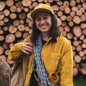 Chemise velours côtelé - Jaune