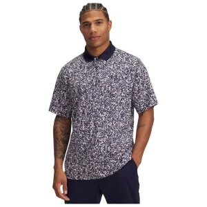 Under Armour, Homme, polo imprimé Matchplay, Navy / Gris