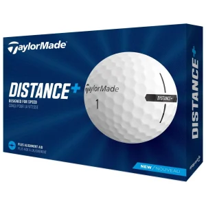 12 Balles TaylorMade Distance+ White