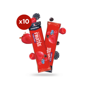 LOT DE 10 BARRES ENERGETIQUES FRUITEES OVERSTIMS FRUITS ROUGES