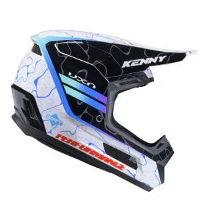 Casque VTT/BMX Kenny – Performance Graphic Plus – Wave Bleu Blanc