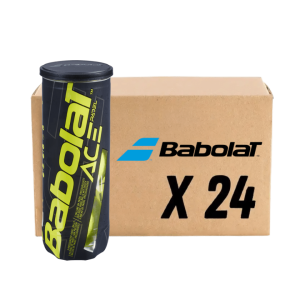 CARTON DE 24 TUBES DE BALLES BABOLAT ACE PADEL