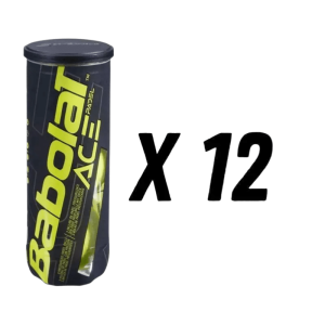 LOT DE 12 TUBES DE BALLES BABOLAT ACE PADEL