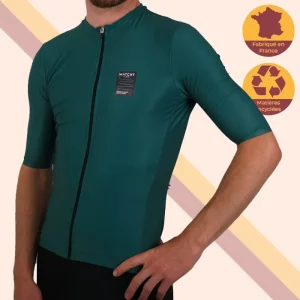 Maillot de cyclisme Made in France vert Germain
