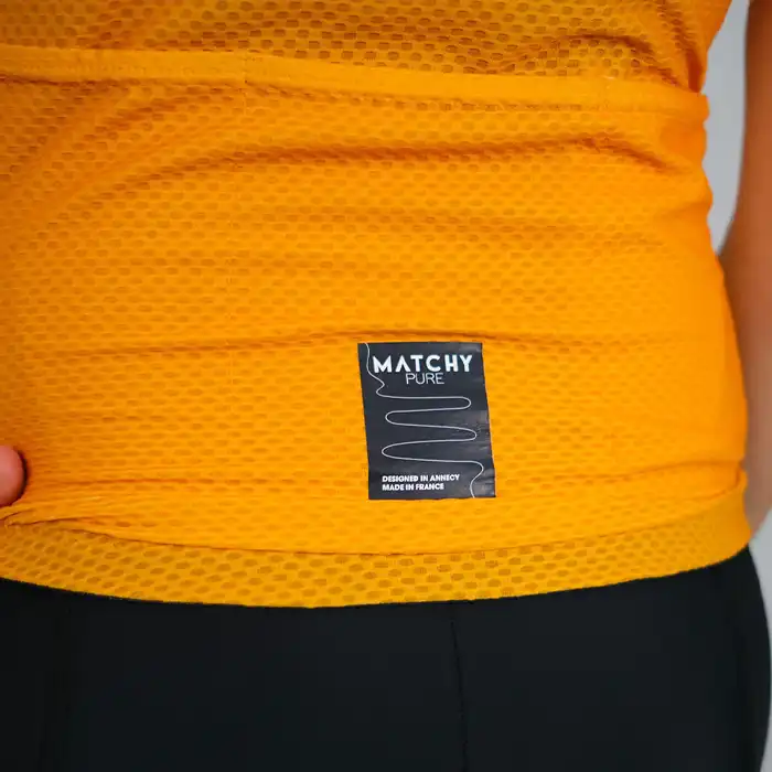 Maillot de cyclisme Made in France Jaune Maxine – Image 2