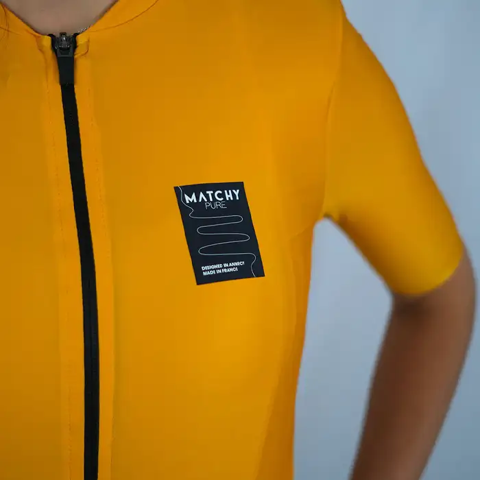 Maillot de cyclisme Made in France Jaune Maxine – Image 4
