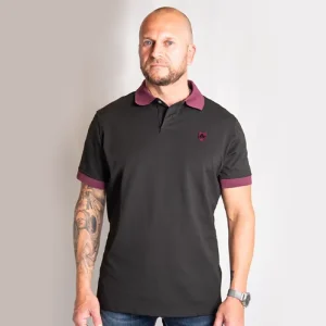 Polo Noir Made in France Homme