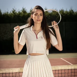 Polo de tennis Pauline – Blanc
