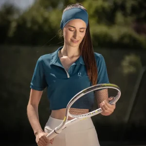 Polo de tennis Bleu cobalt Pauline