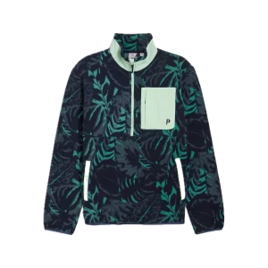 Puma, Homme, Pull 1/2 Zip Palm, Green