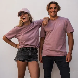 T-shirt coton bio Pounda Feroce - Rose