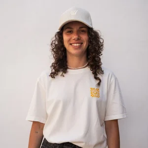 T-shirt coton bio La Vague Feroce - Blanc