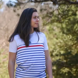 T-shirt de sport Fabriqué en France La Marinière F – Le Colibri Frenchy