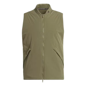 Adidas, Homme, Veste sans manches matelassée zippée, Olive